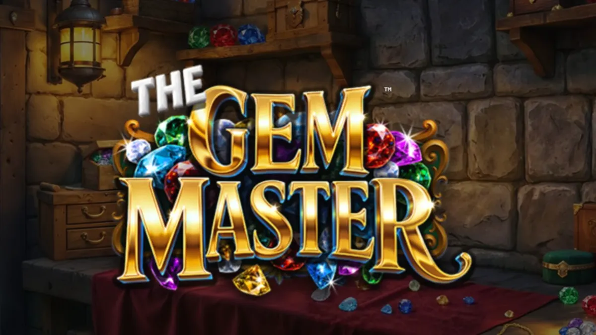 Tampilan visual bengkel perhiasan mewah dalam slot The Gem Master